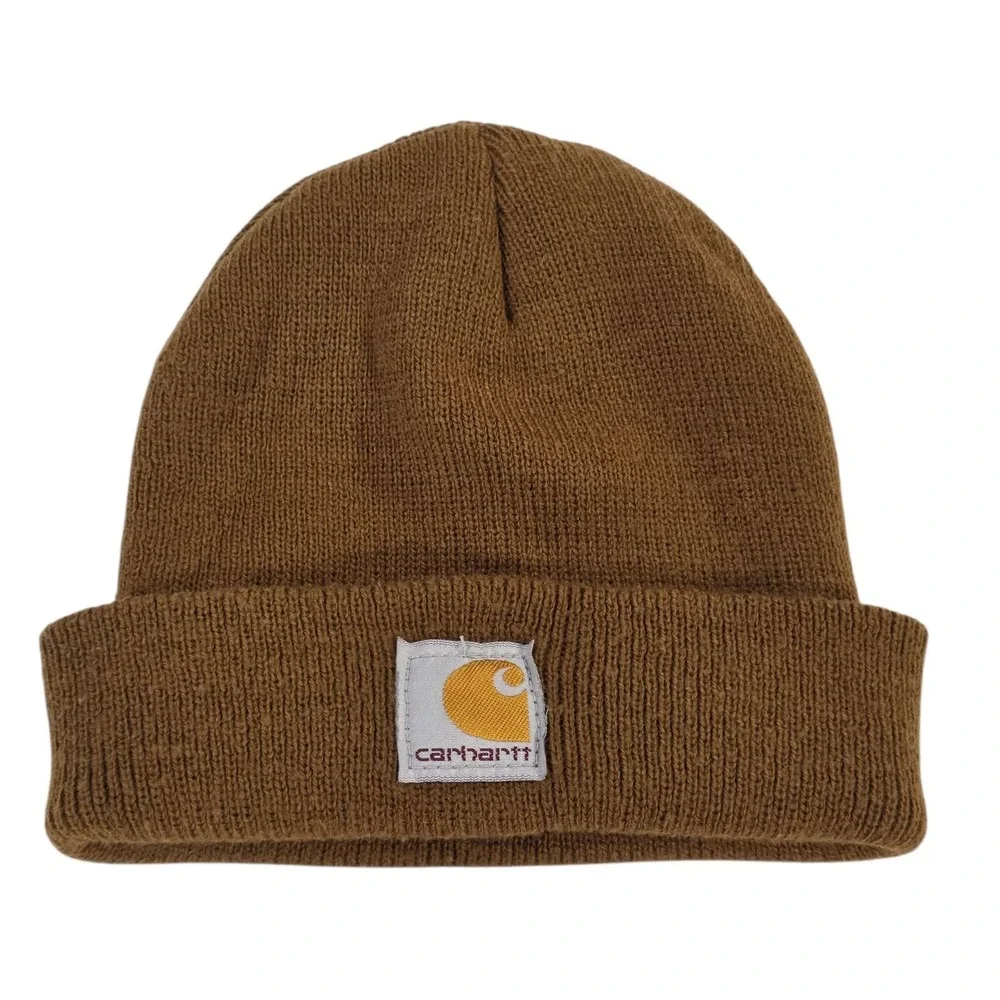 Carhartt‎ Beanie Infant Toddler One Size Most Brown Knit Winter Hat Outdoors